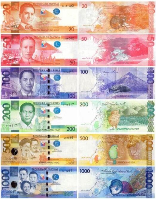 菲律宾货币比索都有什么面值的呢？