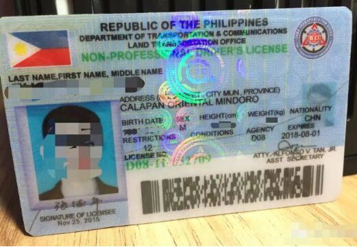 菲律宾政府计划推出电子驾照