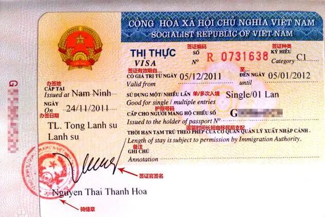 越南可以办理哪些签证类型