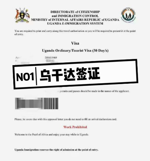 乌干达电子签证应该怎样办理