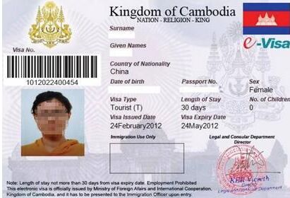 如何查看柬埔寨电子签证状态