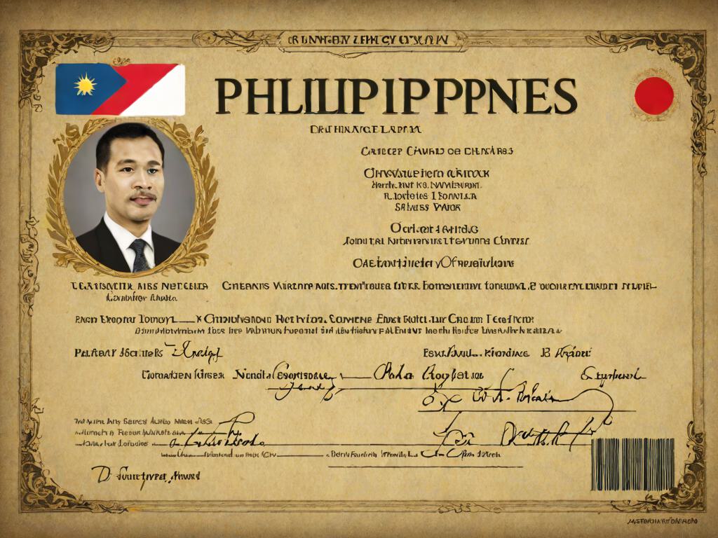 菲律宾签证模板