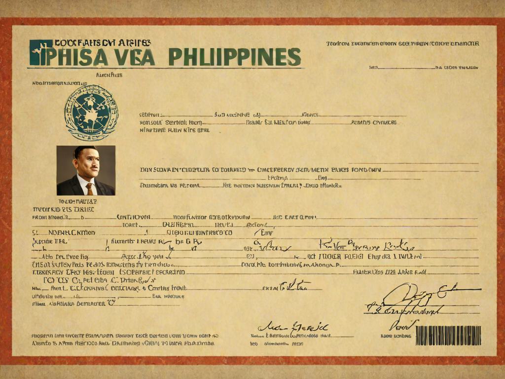 菲律宾签证申请表范本